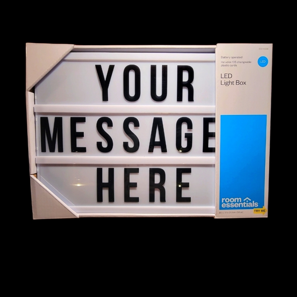 Led light box personalized message letters